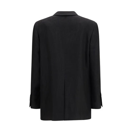 Black Linen Blazer