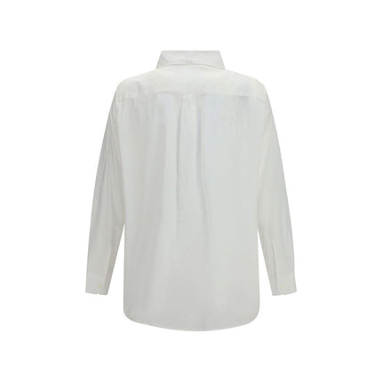 White Cotton Pattern Shirt