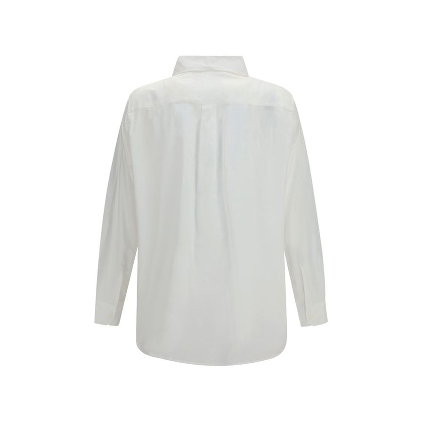 White Cotton Pattern Shirt