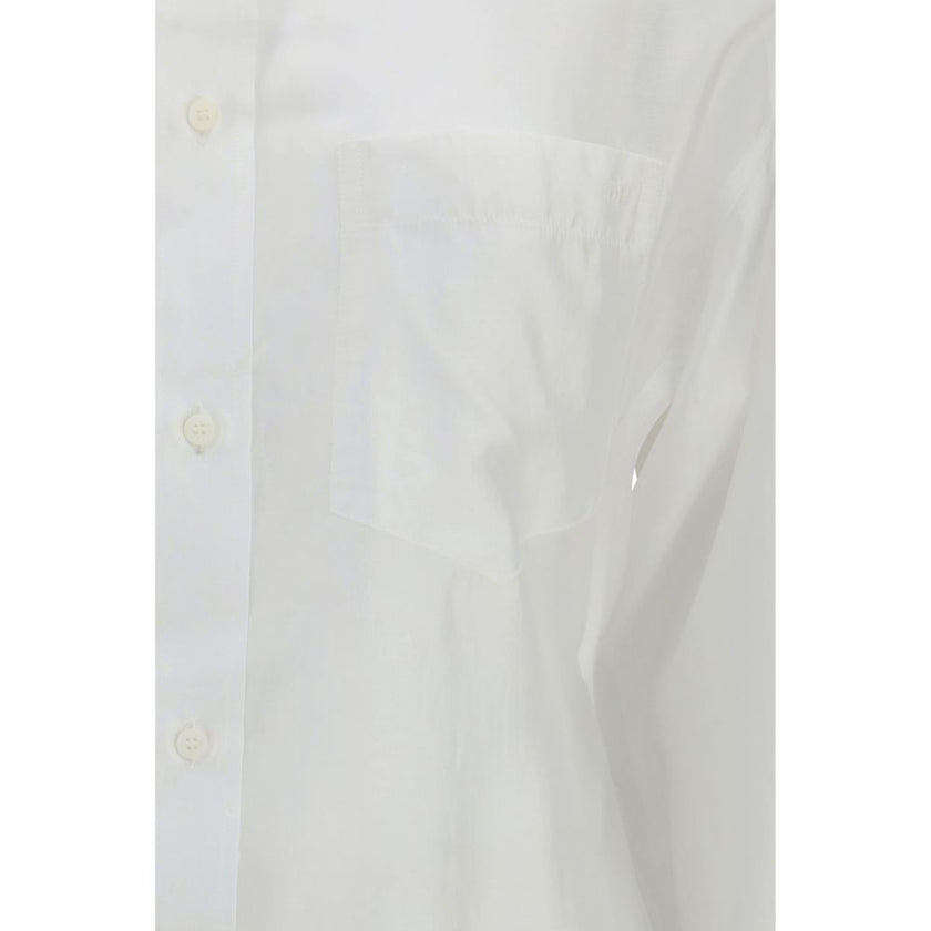 White Lyocell Dress Shirt