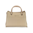 Beige Polyurethane Women Handbag