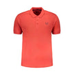Red Cotton Men Polo Shirt