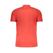Red Cotton Men Polo Shirt
