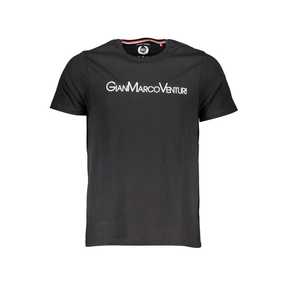 Black Cotton Men's T-Shirt