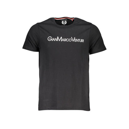 Black Cotton Men's T-Shirt