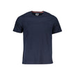 Blue Cotton Men T-Shirt