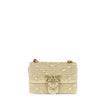 Beige Polypropylene Shoulder Bag