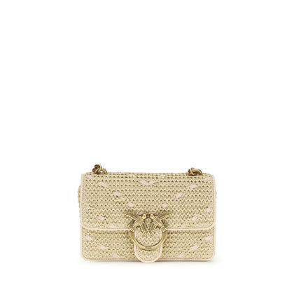 Beige Polypropylene Shoulder Bag