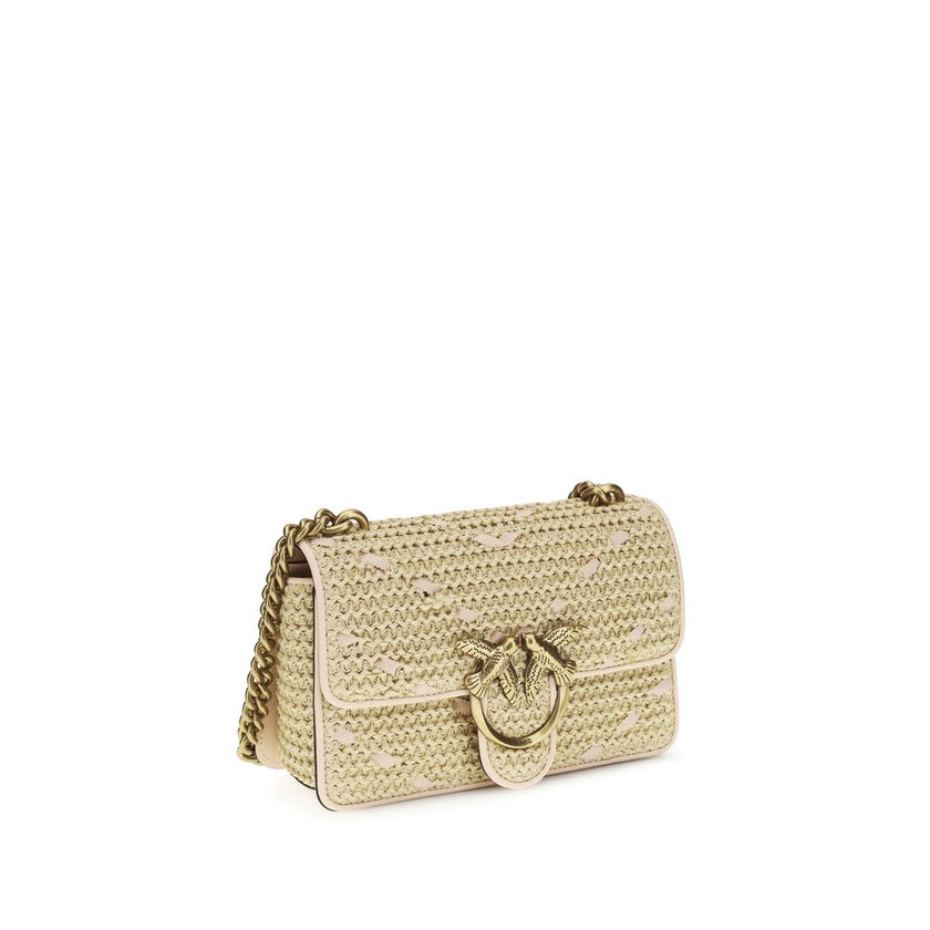 Beige Polypropylene Shoulder Bag