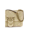 Beige Polypropylene Shoulder Bag
