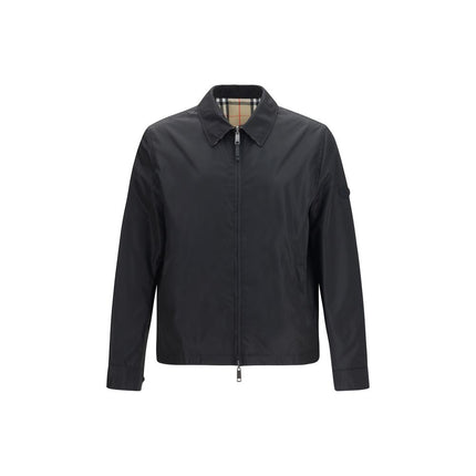 Black Polyamide Full-Length Jacket
