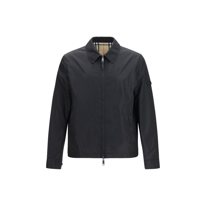 Black Polyamide Full-Length Jacket