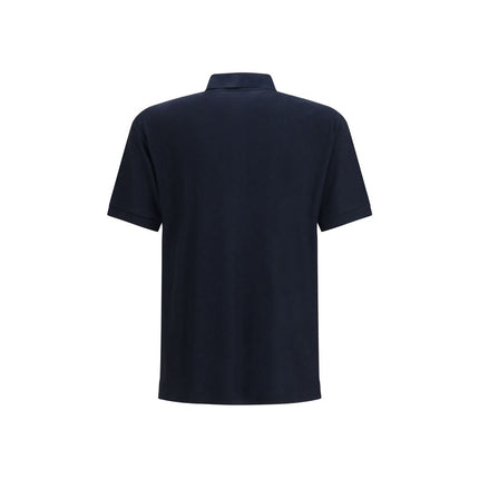 Blue Viscose Polo Shirt