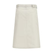 Gray Cotton Long Skirt