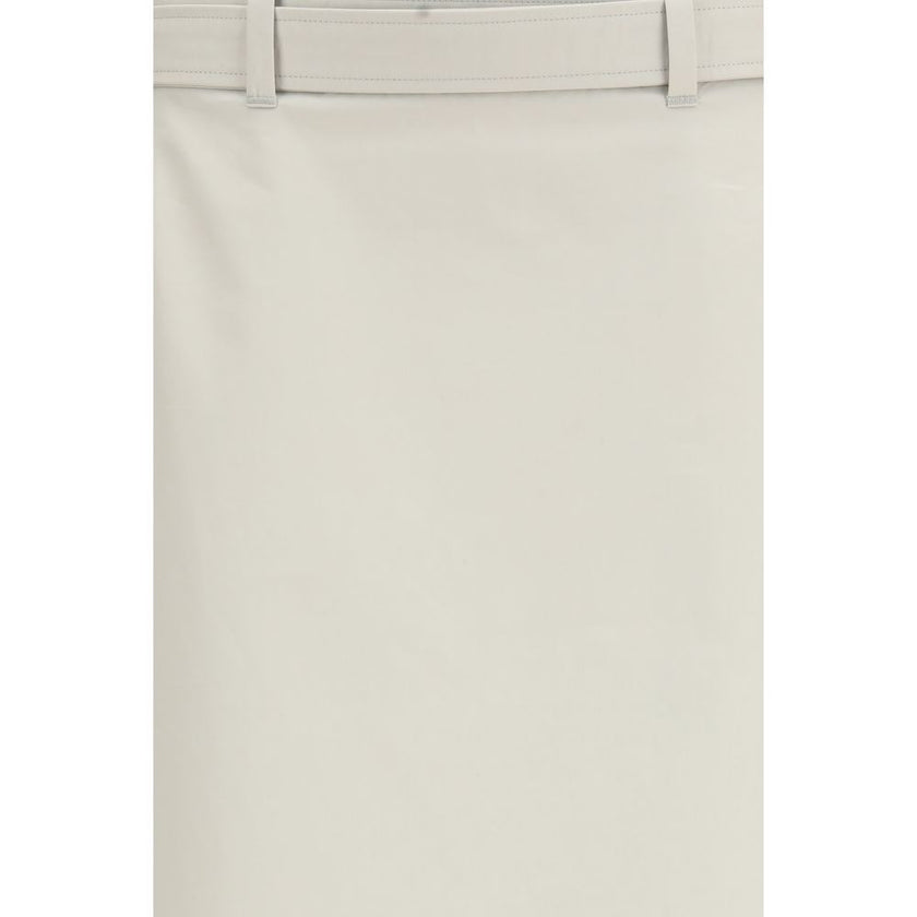 Gray Cotton Long Skirt