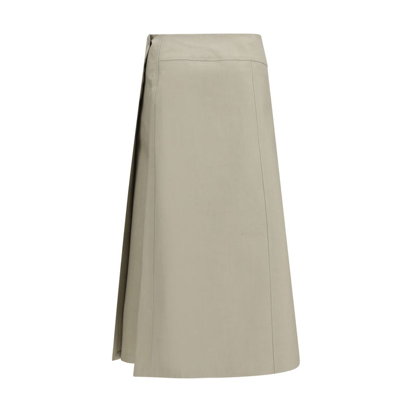 Bicolor Cotton Skirt