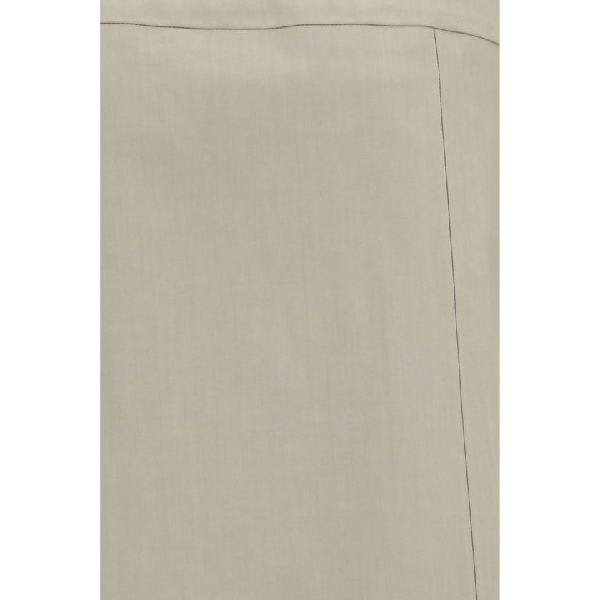 Bicolor Cotton Skirt