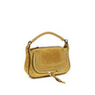 Beige Calf Leather Bos Taurus Shoulder Bag