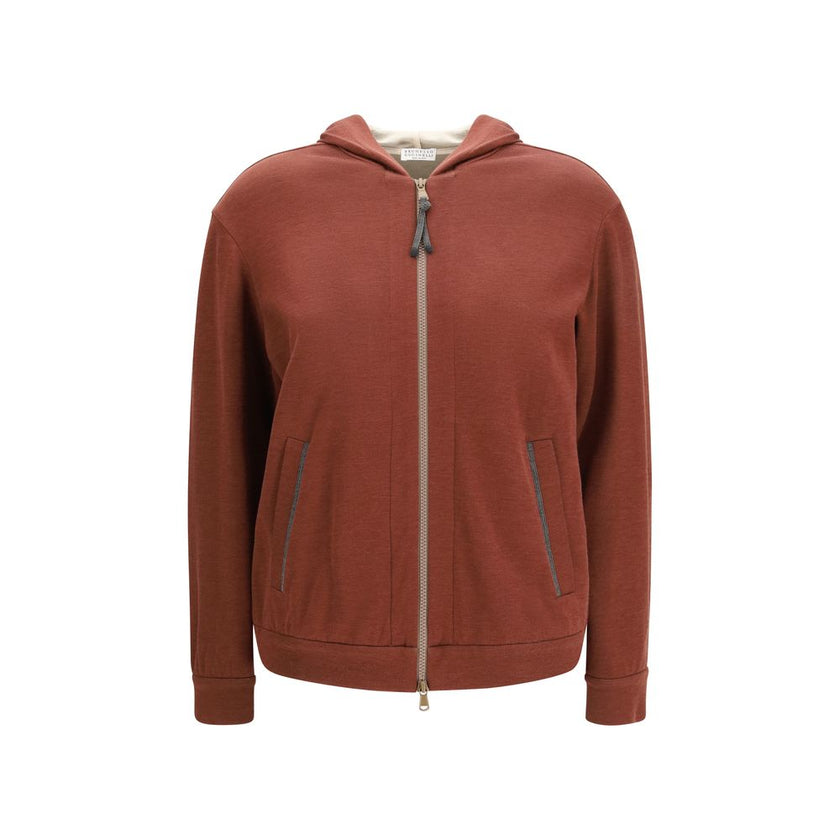 Bordeaux Silk Sweatshirt
