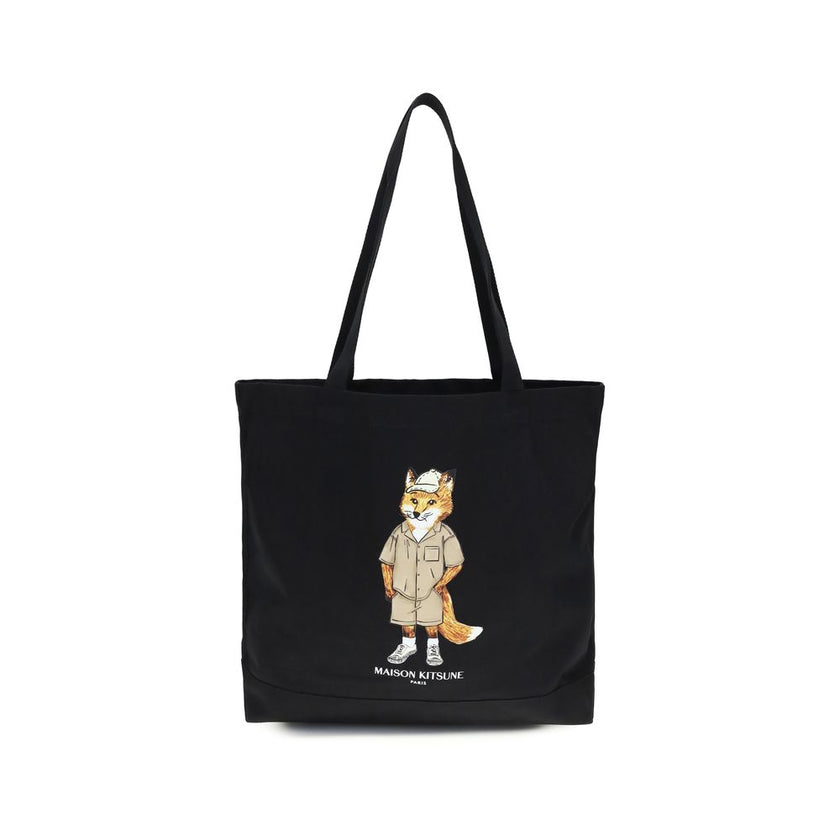 Black Cotton Shoulder Bag