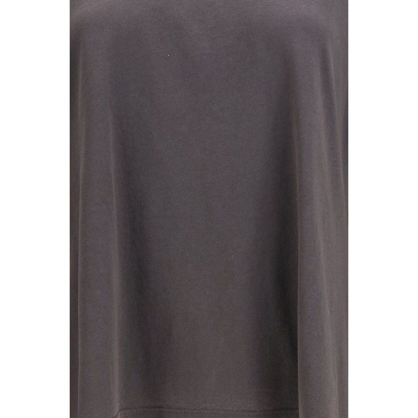 Brown Cotton Long Sleeve T-Shirt