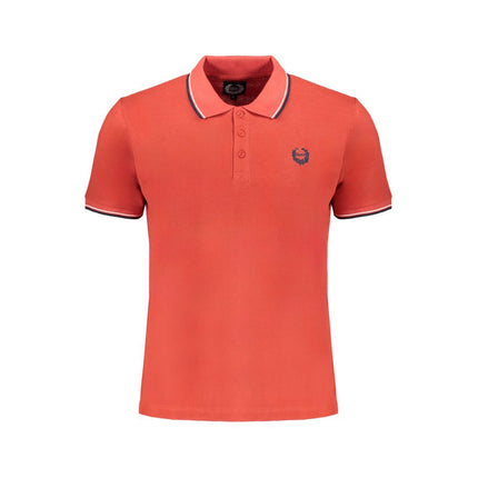 Red Cotton Men's Polo Shirt