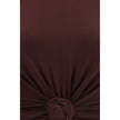 Brown Cotton Sleeveles T-Shirt