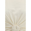 Beige Cotton Sleeveles T-Shirt