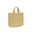 Beige Raffia Shoulder Bag