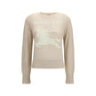 Beige Polyester Sweatshirt