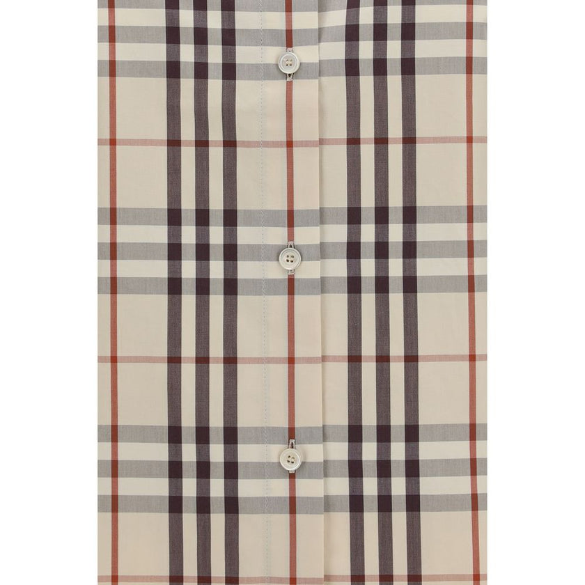 Beige Cotton Pattern Shirt