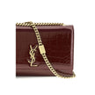 Bordeaux Calf Leather Bos Taurus Shoulder Bag