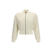 Beige Polyester Bomber