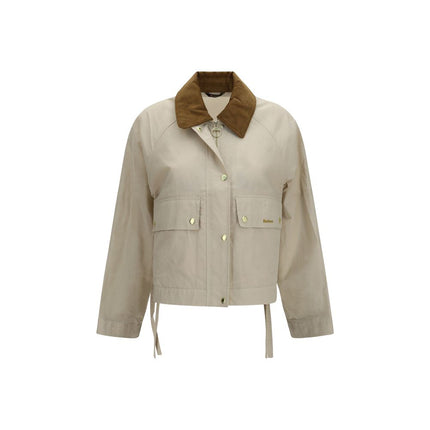Beige Cotton Rain Coat
