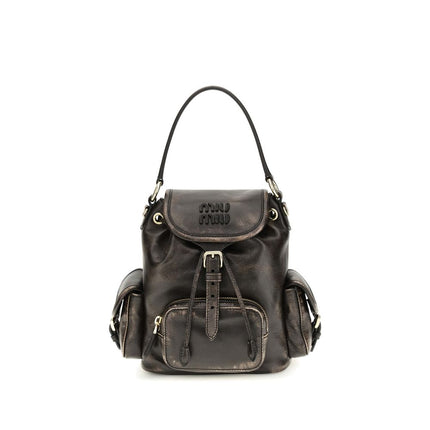 Brown Calf Leather Bos Taurus Backpack