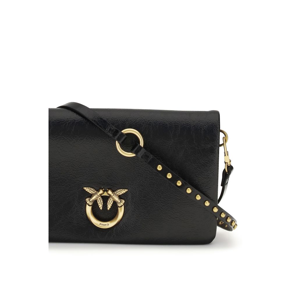 Black Calf Leather Bos Taurus Shoulder Bag