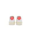 White Leather Low Top Sneakers