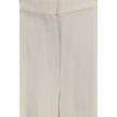 Beige Viscose Casual Pants