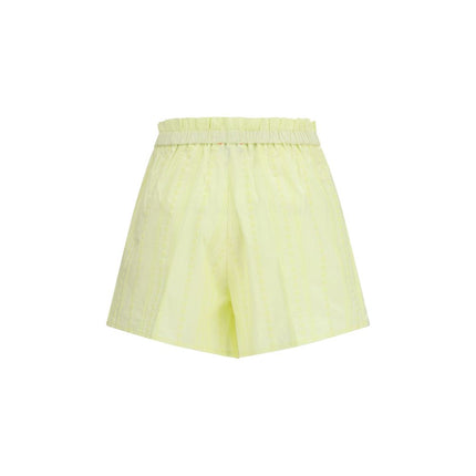 Bicolor Cotton Bermuda Shorts