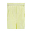 Bicolor Cotton Bermuda Shorts