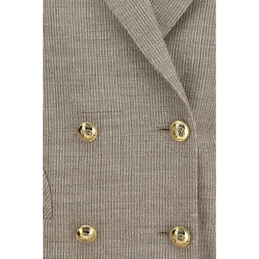 Beige Cotton Blazer