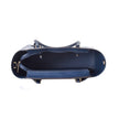 Blue Leather Tote Bag