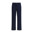 Blue Cotton Chino Pants