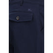 Blue Cotton Chino Pants