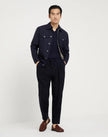 Navy Blue Wool Coat