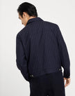 Navy Blue Wool Coat