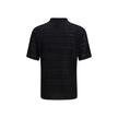 Black Cotton Polo Shirt