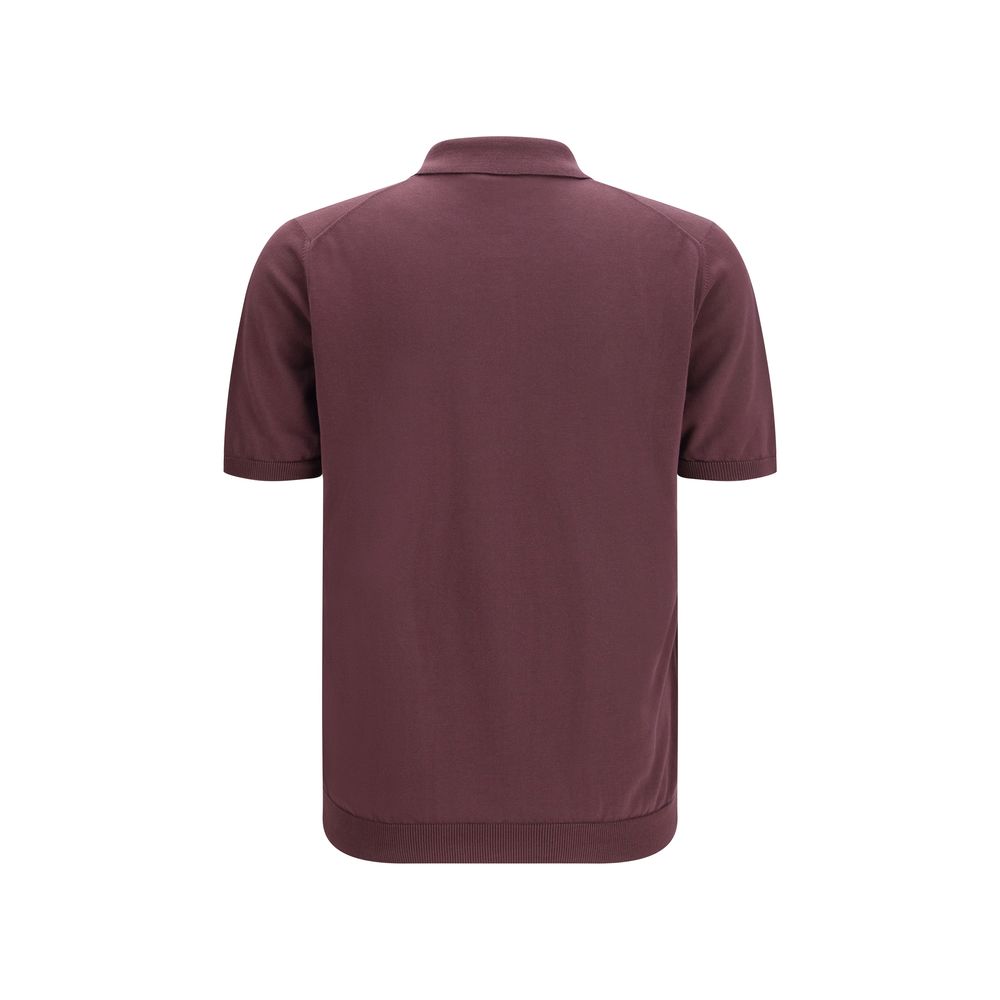 Purple Cotton Polo Shirt