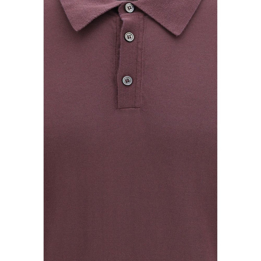 Purple Cotton Polo Shirt