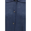 Blue Linen Cardigan